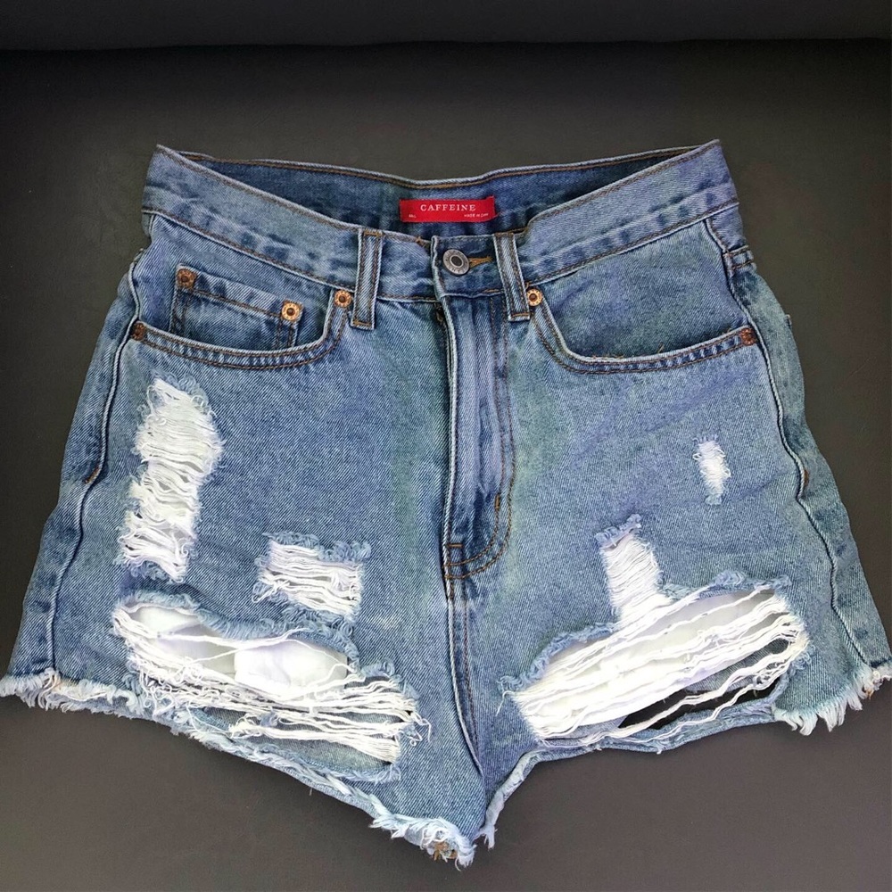 High Waisted Denim Shorts